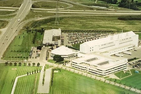 Arial view of GSK site in Mississauga, ON
